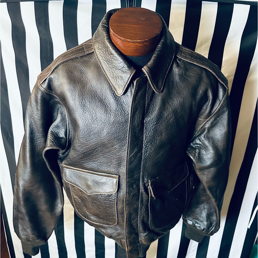 Avirex Vintage Type A-2 Classic Aviator Bomber Jacket